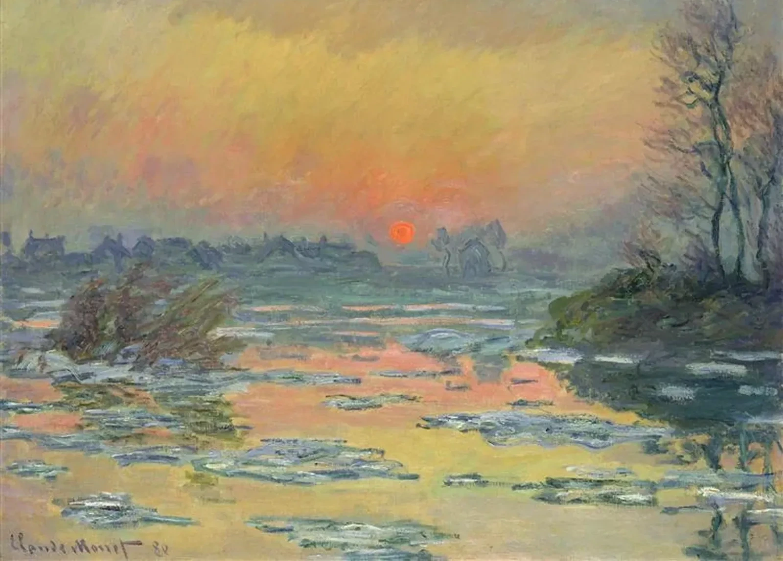 Sunset on the Seine in Winter, Claude Monet