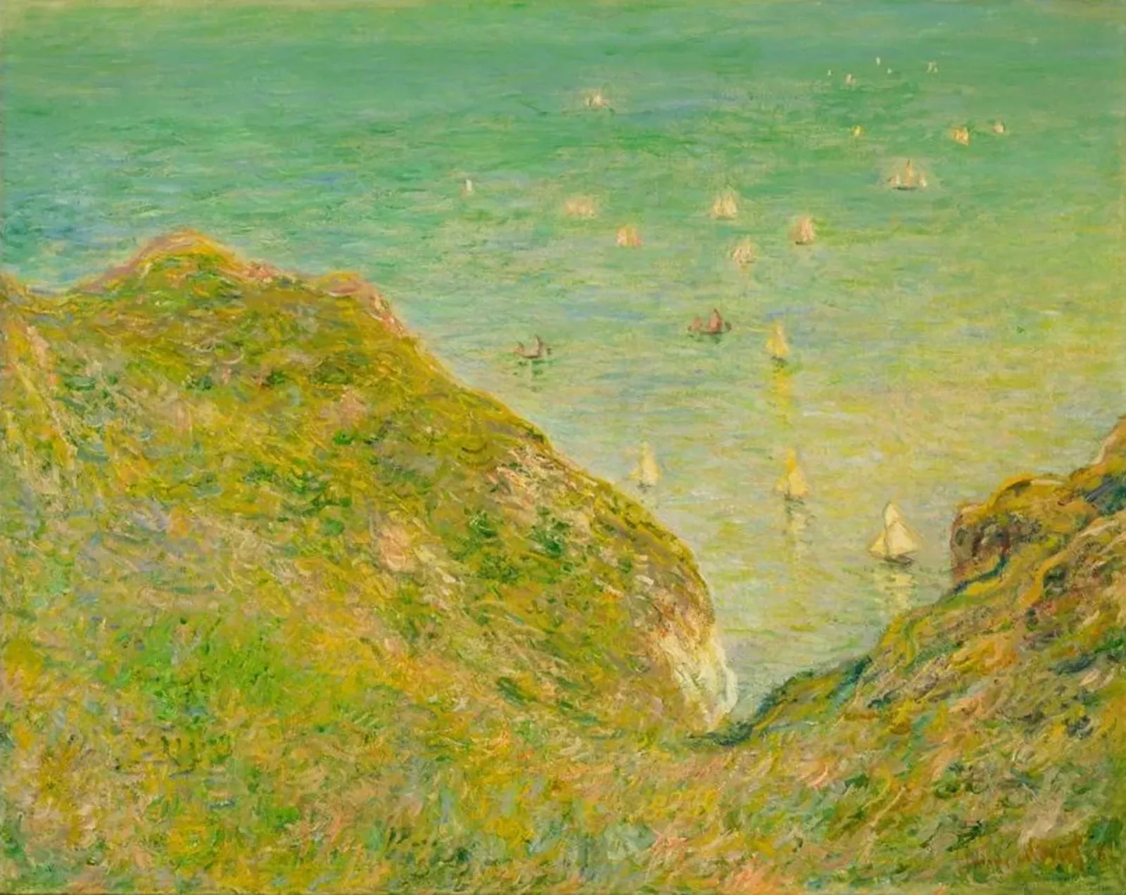 Sur la falaise de Pourville, temps clair, Claude Monet
