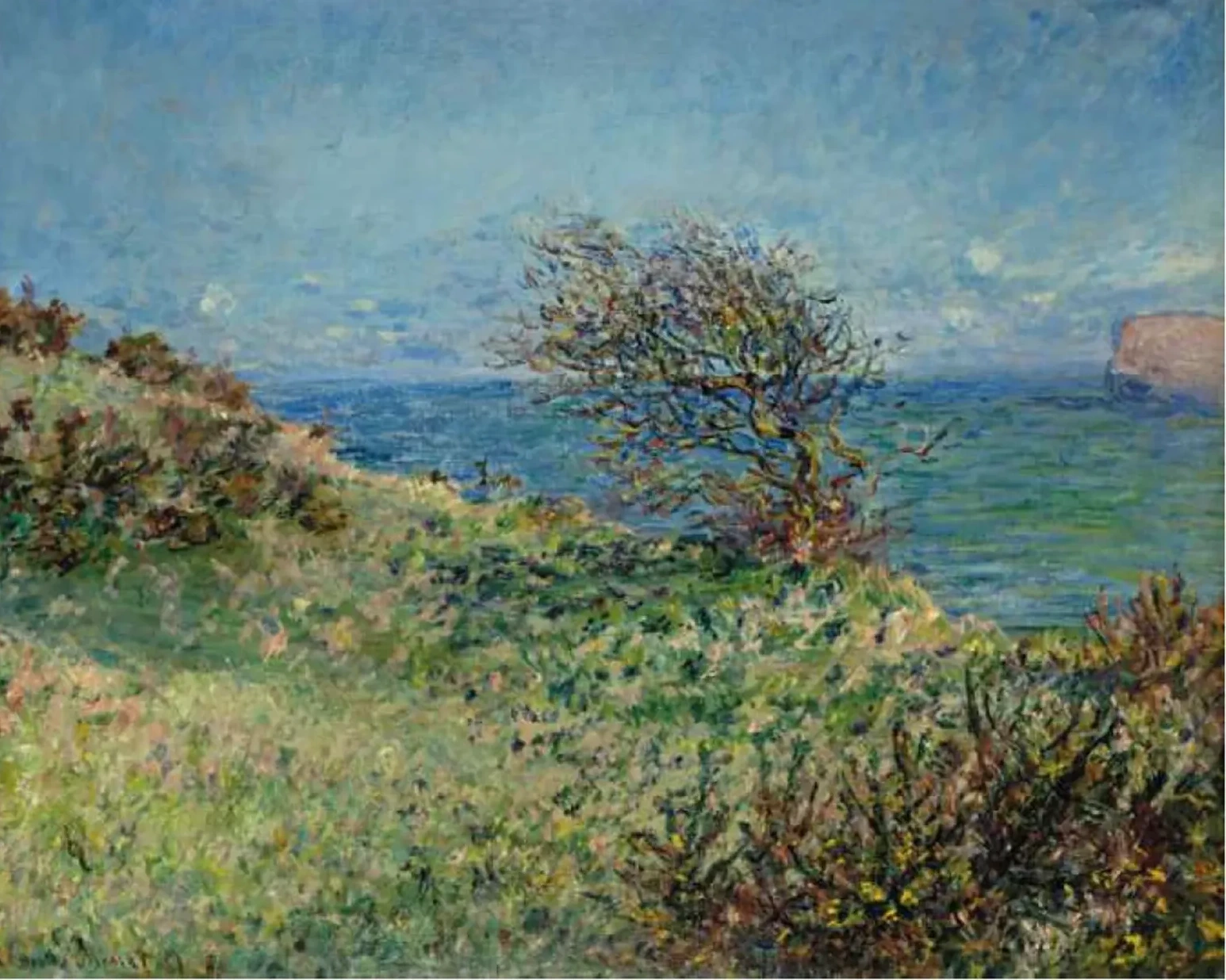 Sur la falaise près de Fécamp, Claude Monet