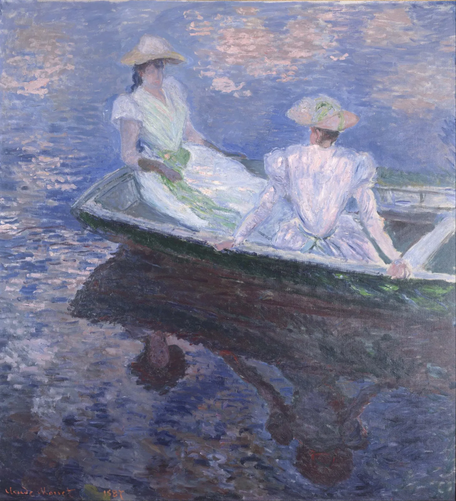 Sur le bateau, Claude Monet