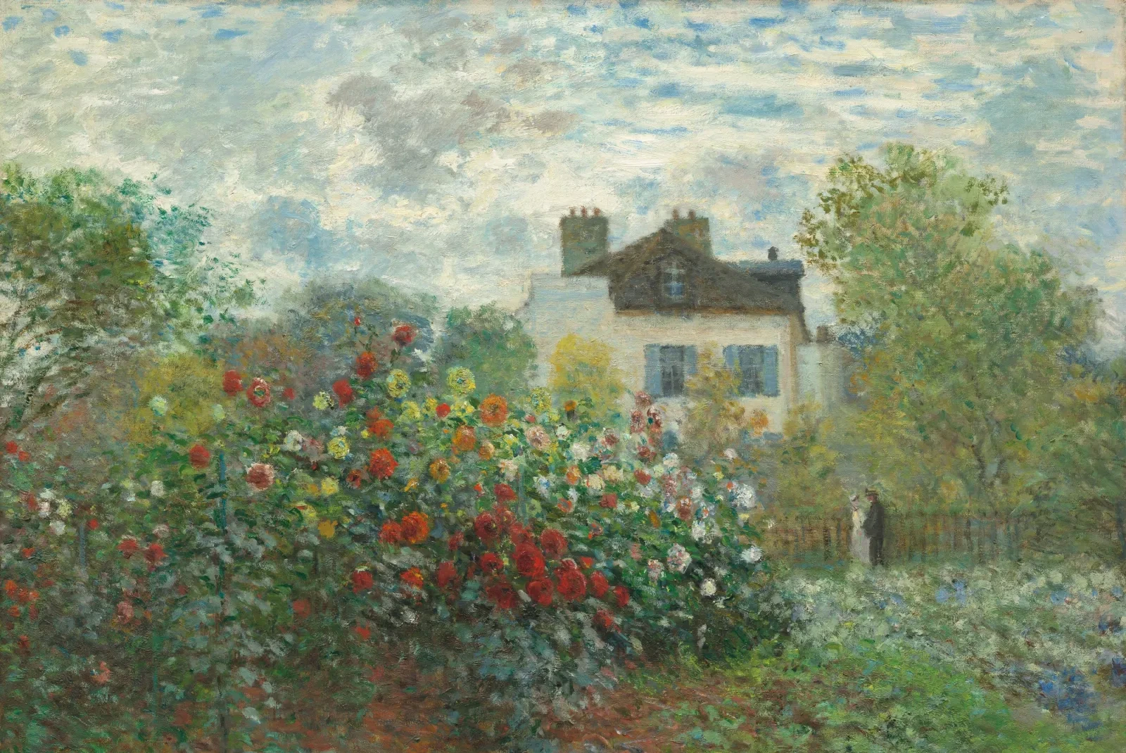 The Artist's Garden in Argenteuil (A Corner of the Garden with Dahlias), Claude Monet