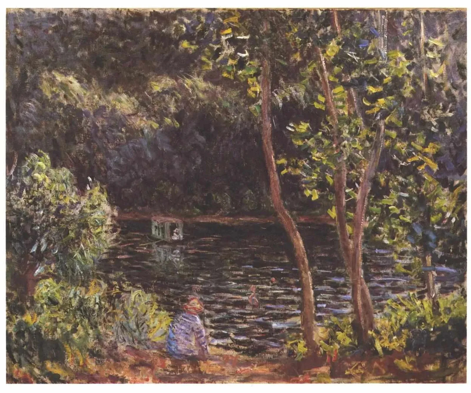 The atelier boat, Claude Monet