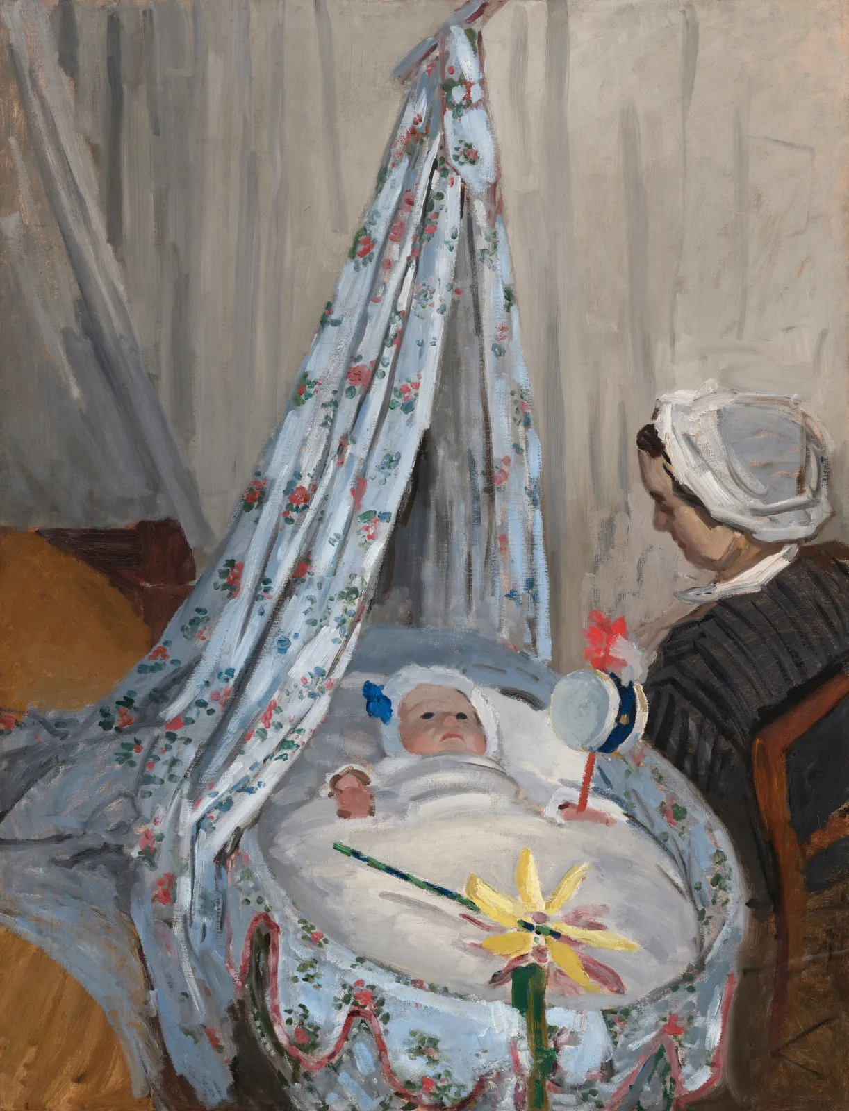 The Cradle - Camille with the Artist's Son Jean, Claude Monet