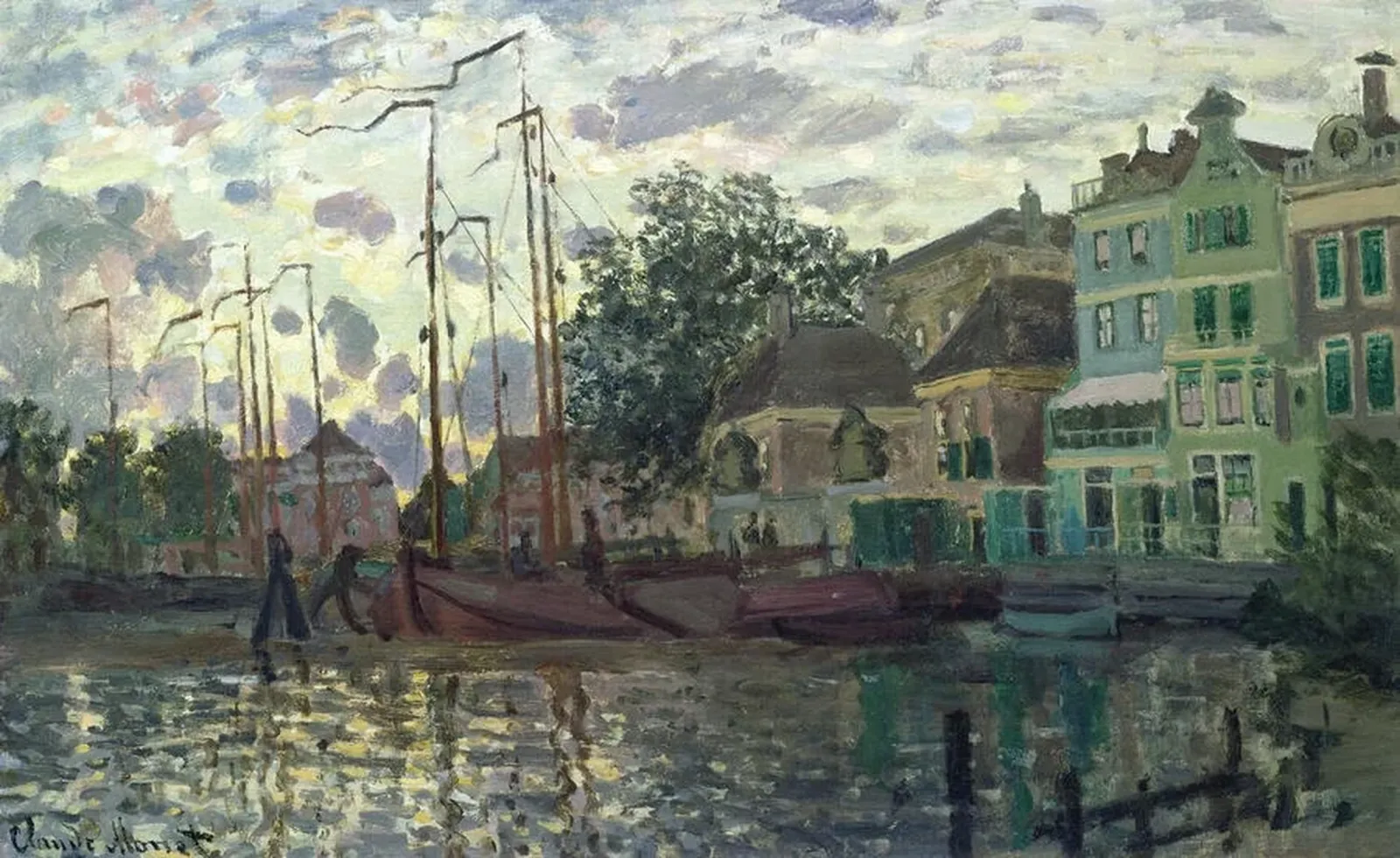 The Dam at Zaandam, Claude Monet