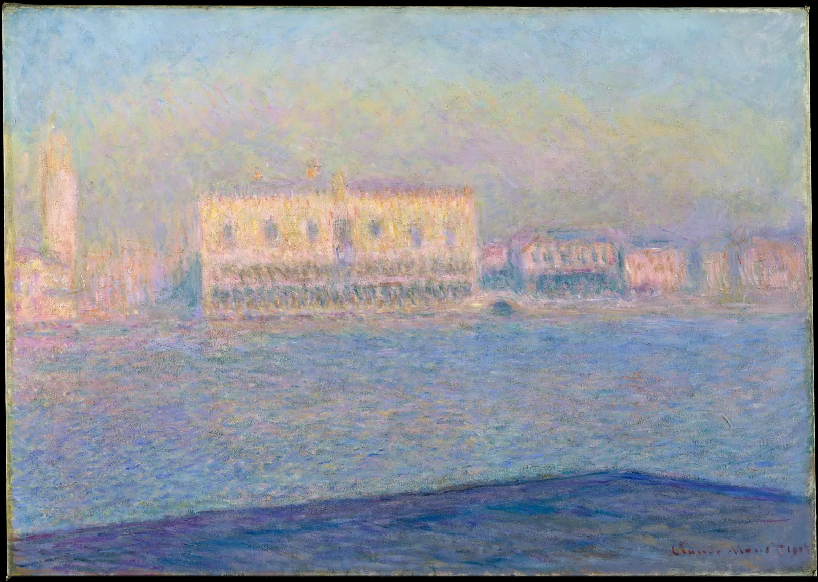 The Doge's Palace Seen from San Giorgio Maggiore, Claude Monet