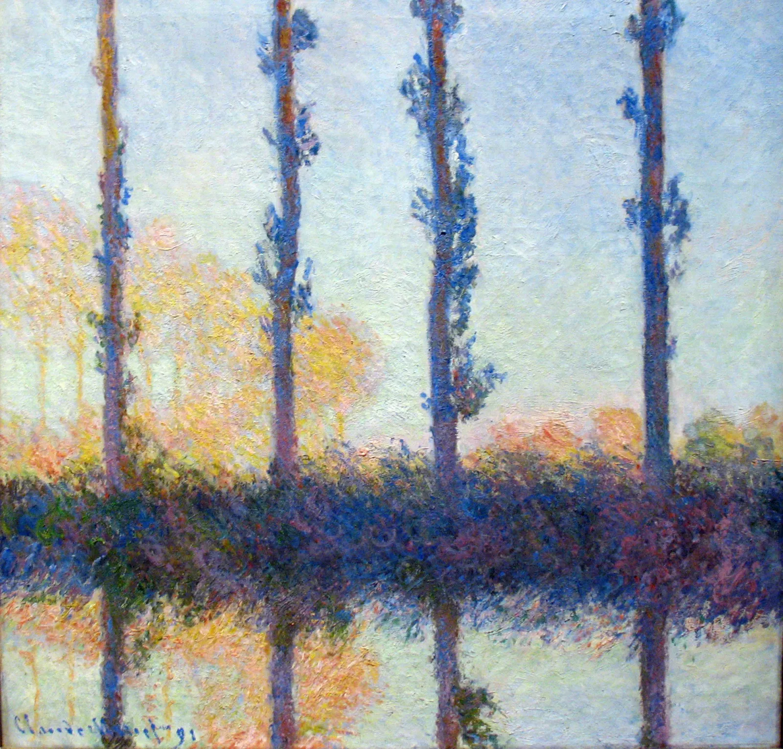 The Four Trees, Claude Monet