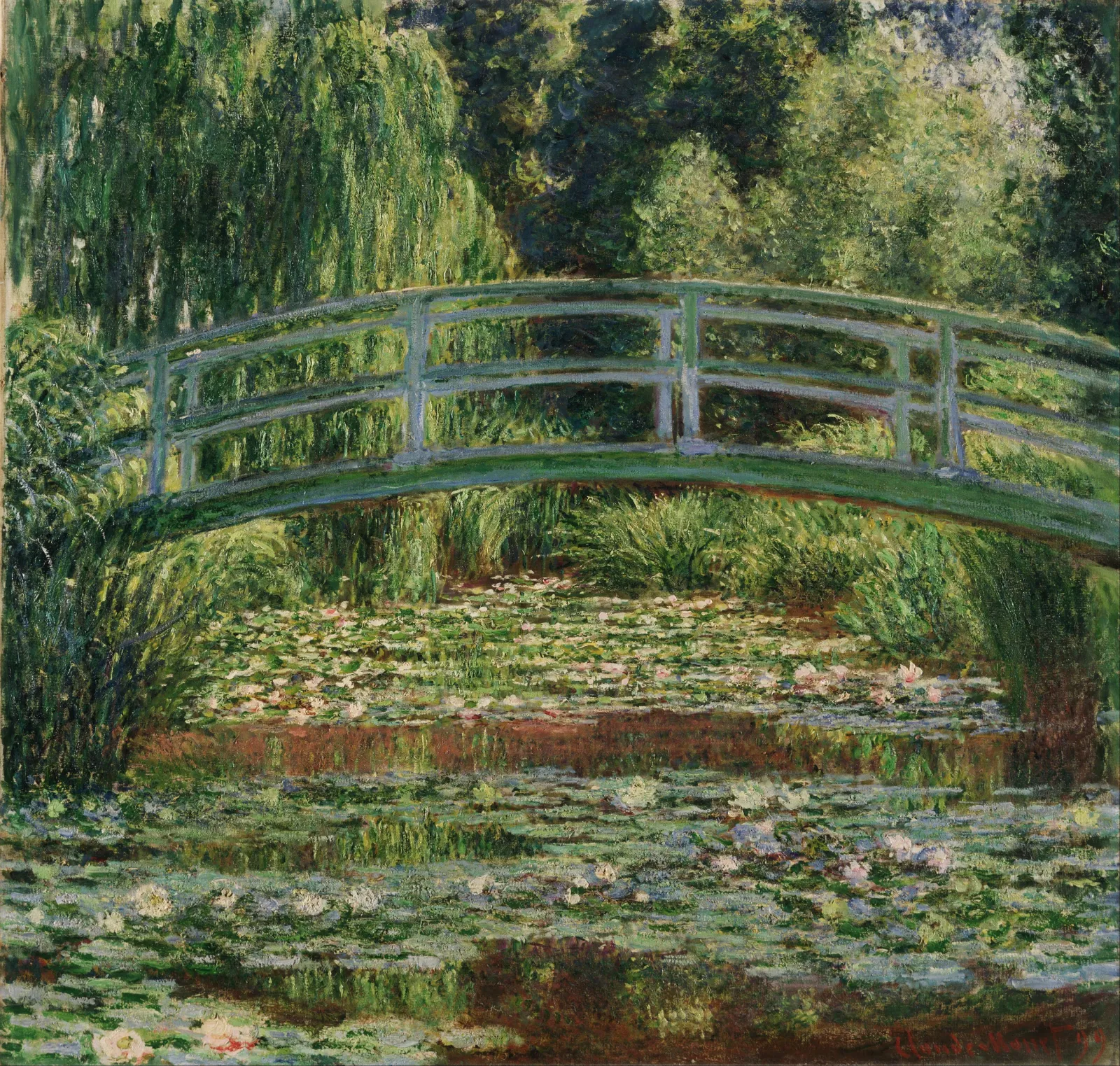 The Japanese Footbridge and the Water Lily Pool, Giverny, Claude Monet