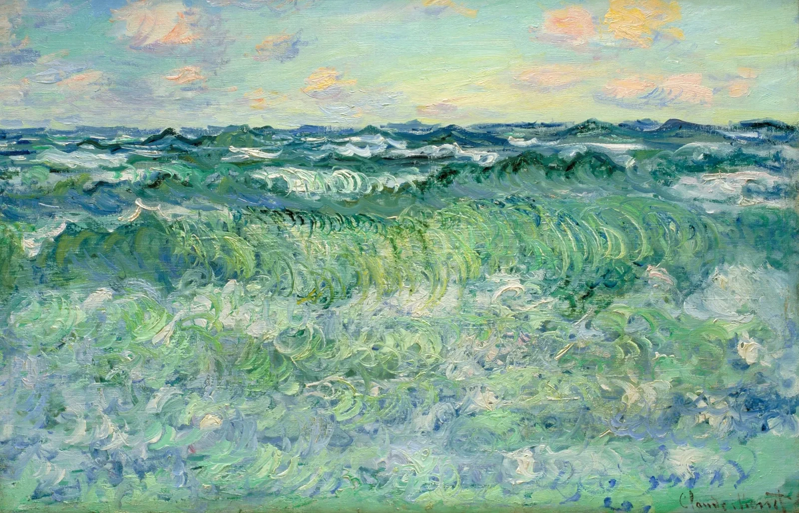The Sea, Pourville, Claude Monet