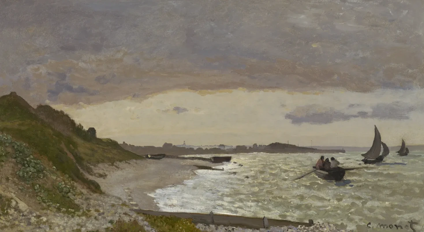 The Seashore at Sainte-Adresse, Claude Monet