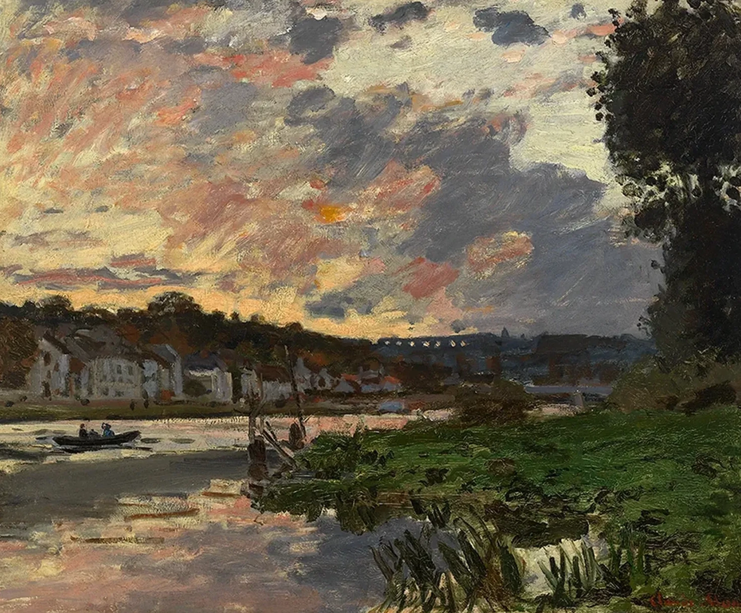 The Seine at Bougival, Claude Monet