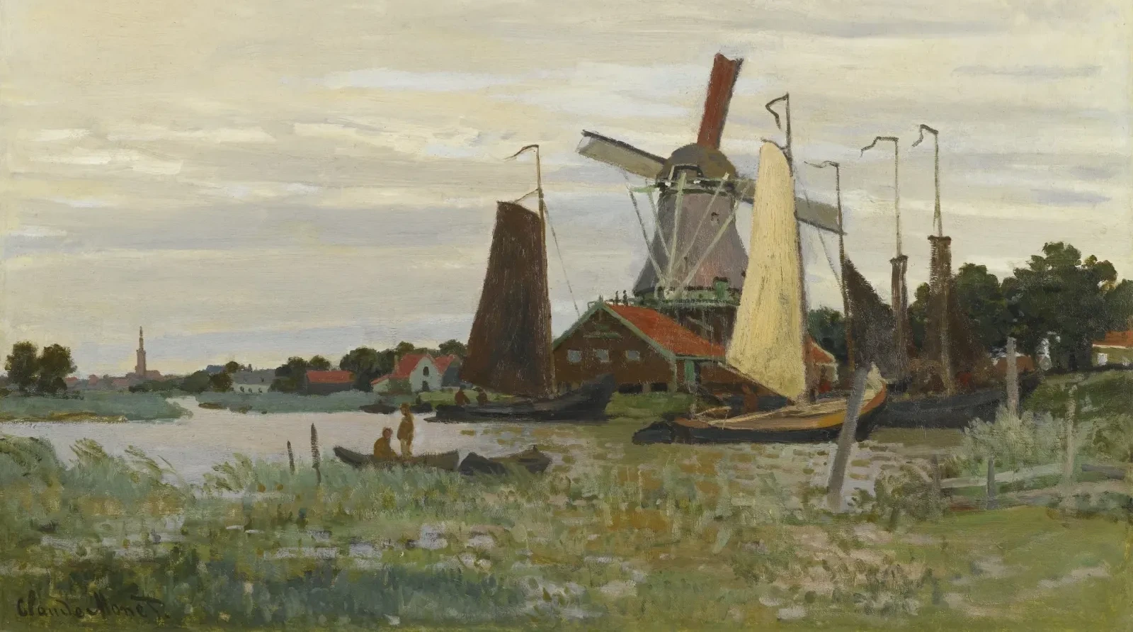Un Moulin à Zaandam, Claude Monet