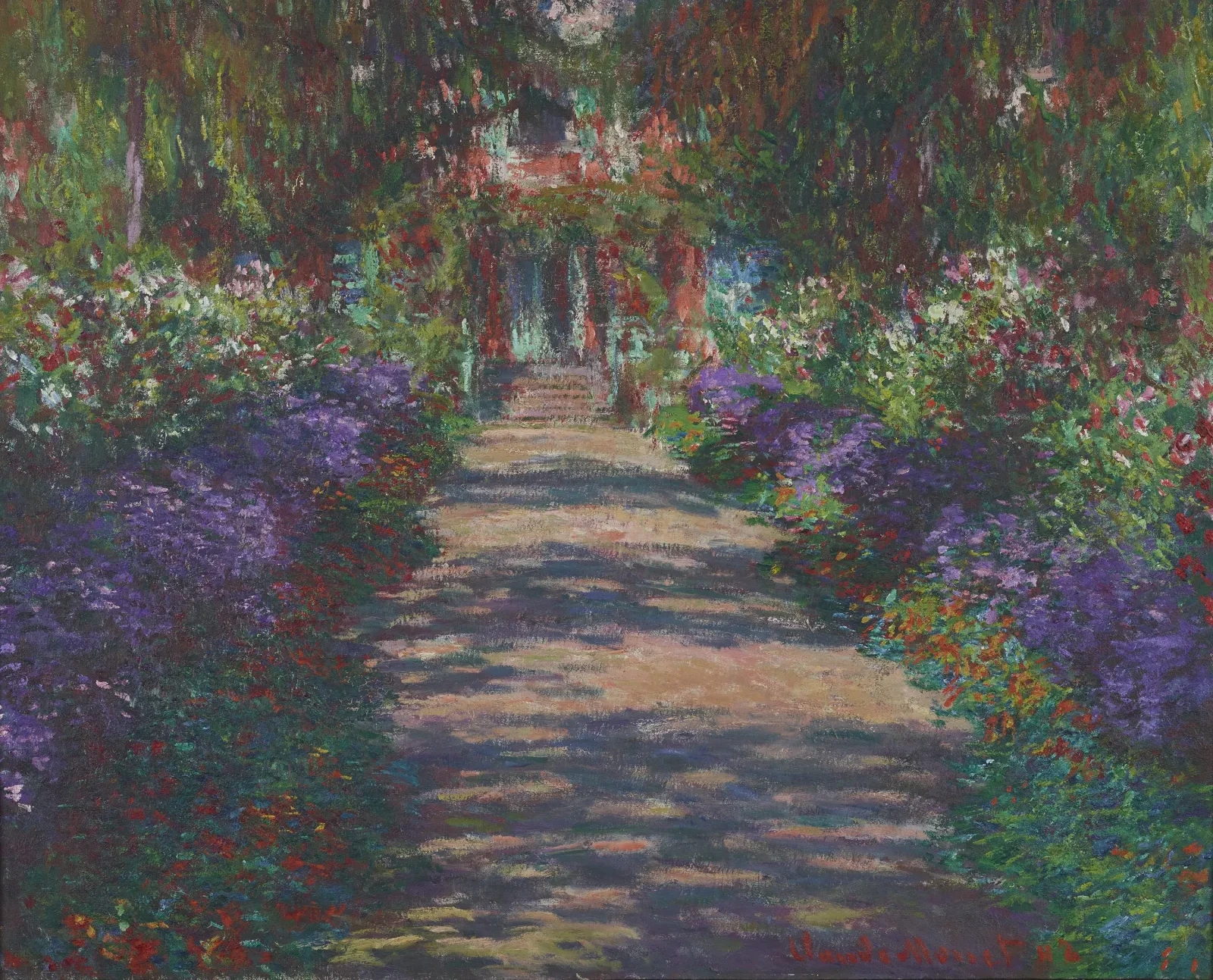 Une Allée du jardin de Monet, Giverny, Claude Monet