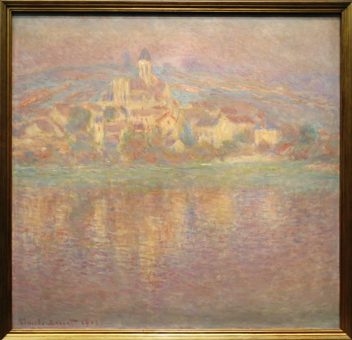 Vétheuil, soleil couchant, Claude Monet