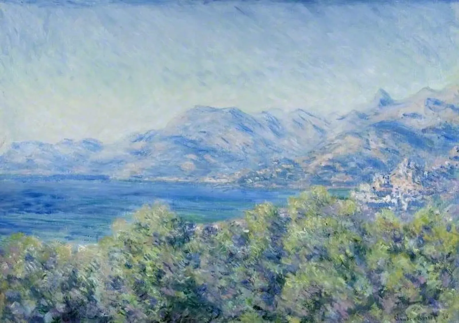 View of Ventimiglia, Claude Monet