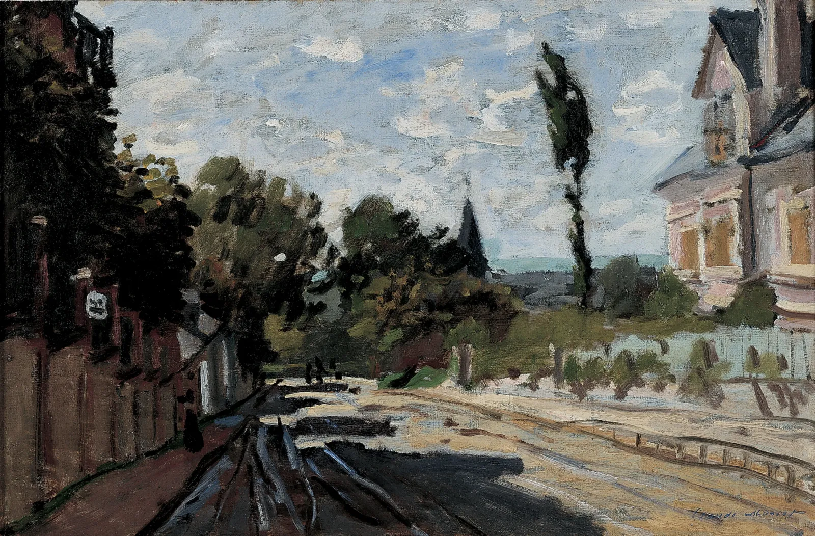 Village Street, Claude Monet