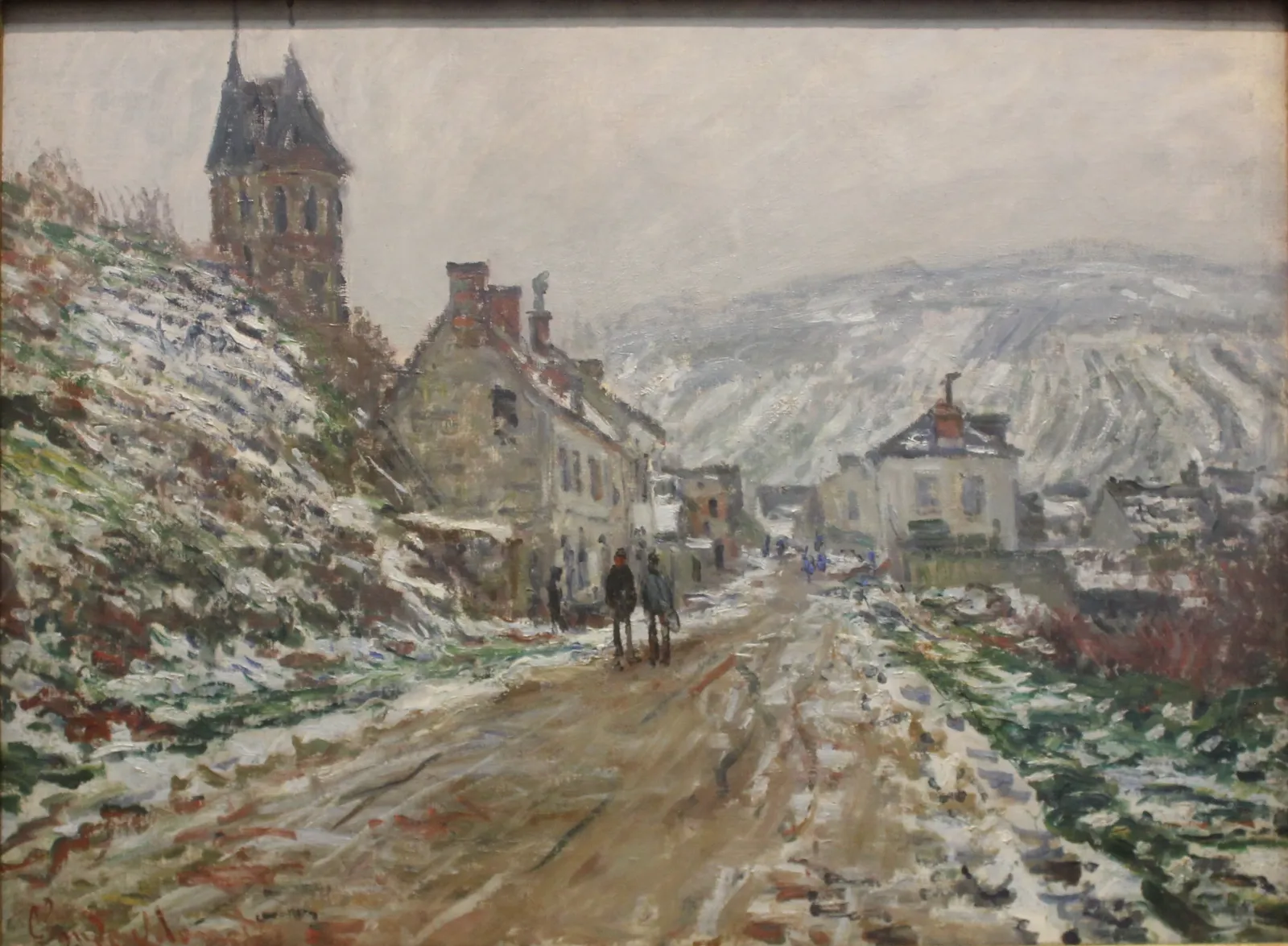 Village Street, Vétheuil., Claude Monet