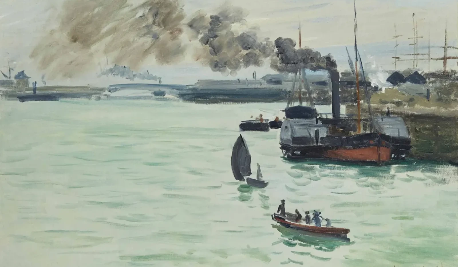 Vue d'un port, Claude Monet