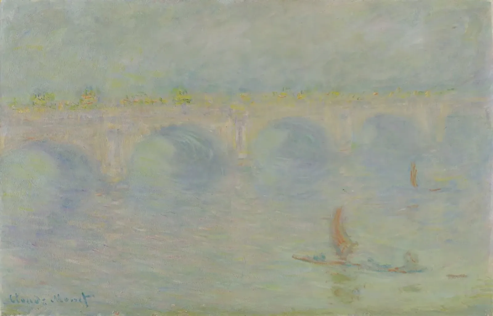 Waterloo Bridge, effet de soleil, Claude Monet