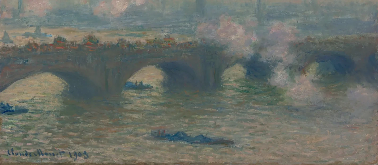 Waterloo Bridge, Gray Day, Claude Monet
