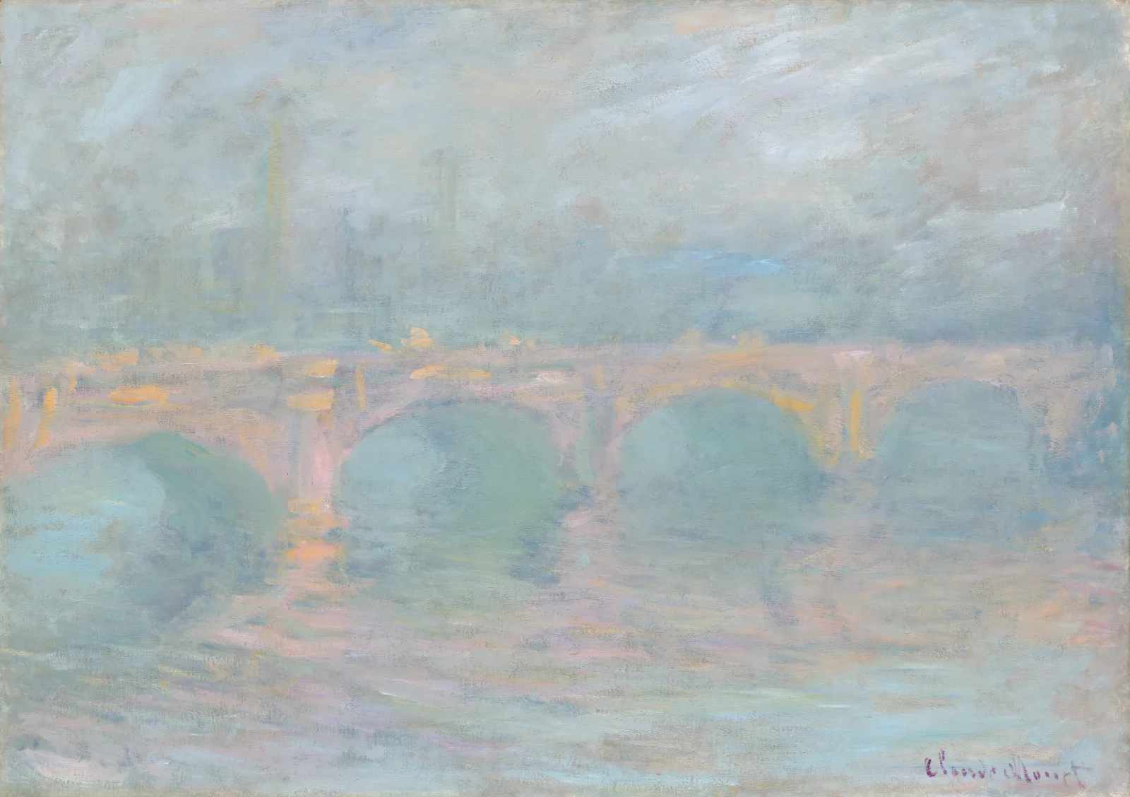 Waterloo Bridge, London, at Sunset, Claude Monet