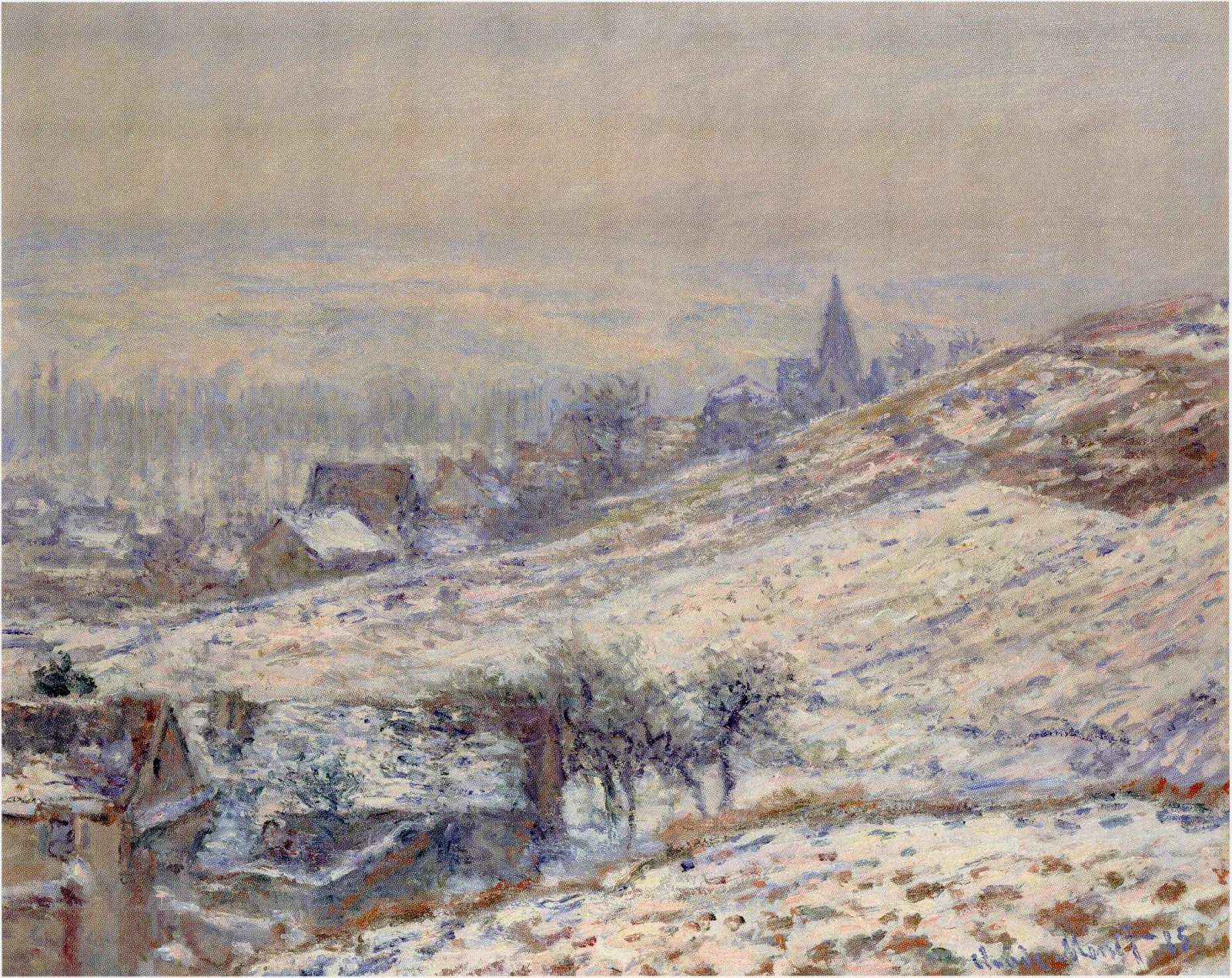 Winter in Giverny, Claude Monet