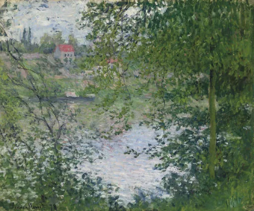 À travers les arbres, île de la Grande Jatte