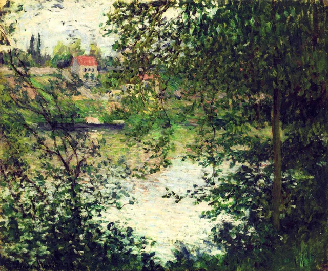 A través de los árboles, isla de la Grande Jatte