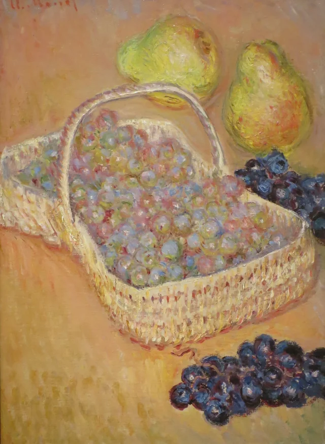 Basket of Grapes, Claude Monet