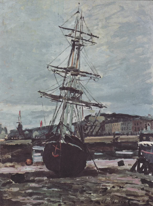 Barco varado en Fécamp