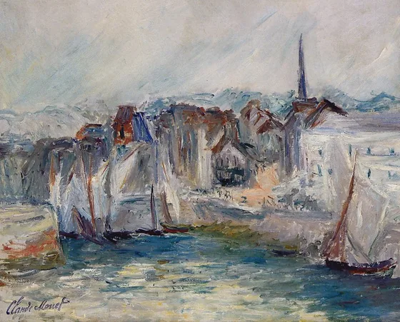 Bateaux dans le port de Honfleur