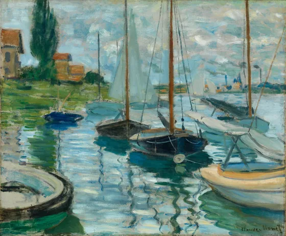 Bateaux sur la Seine à Gennevilliers