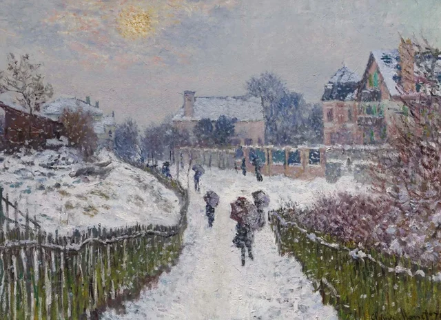Boulevard Saint-Denis, Argenteuil, in Winter, Claude Monet