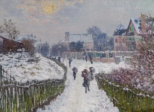 Boulevard Saint-Denis, Argenteuil, in Winter