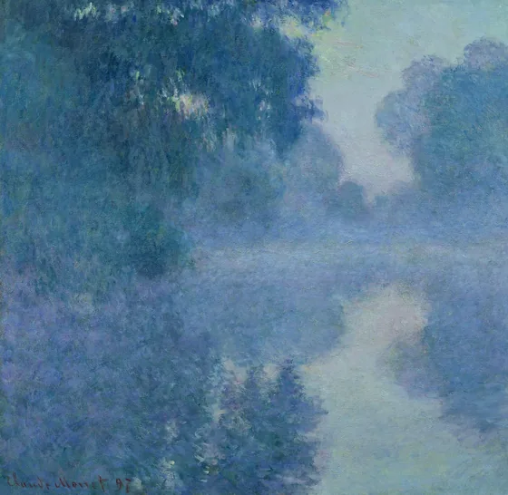 Bras de Seine près de Giverny, soleil levant
