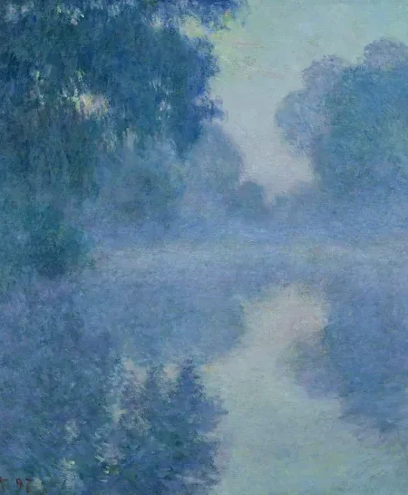 Bras de Seine près de Giverny, soleil levant