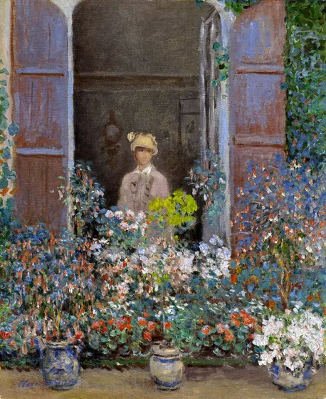 Camille Monet à la fenêtre
