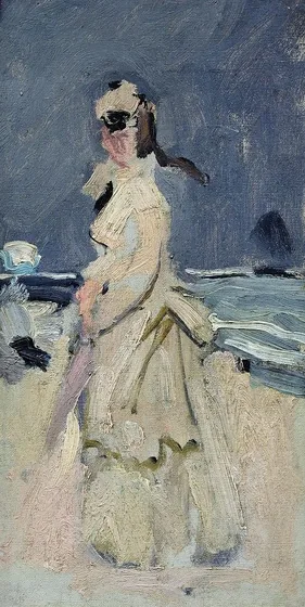 Camille sur la plage