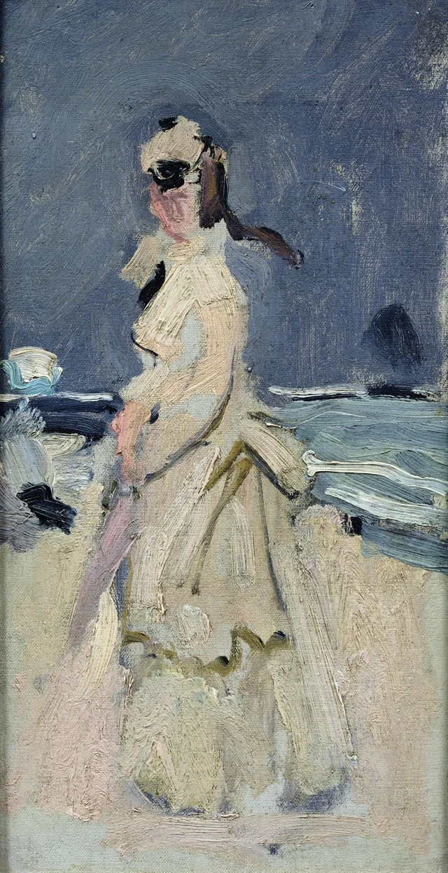 Camille en la playa