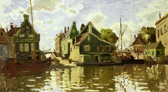Canal à Zaandam, Claude Monet