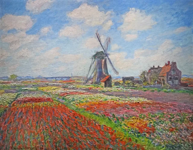 Campos de tulipanes en Holanda, Claude Monet