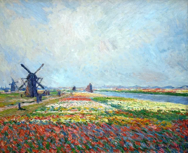 Campos de tulipanes cerca de La Haya, Claude Monet