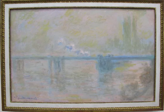 Charing Cross Bridge (overcast day), 1900