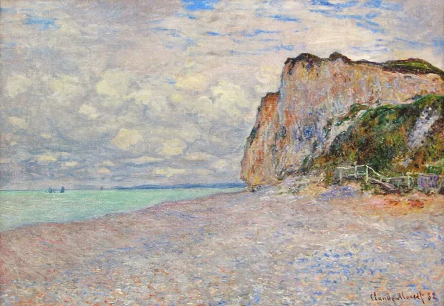 Cliffs near Dieppe, Claude Monet