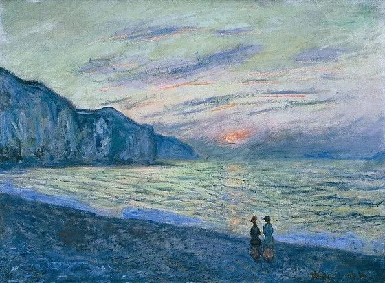 Coucher de soleil à Pourville