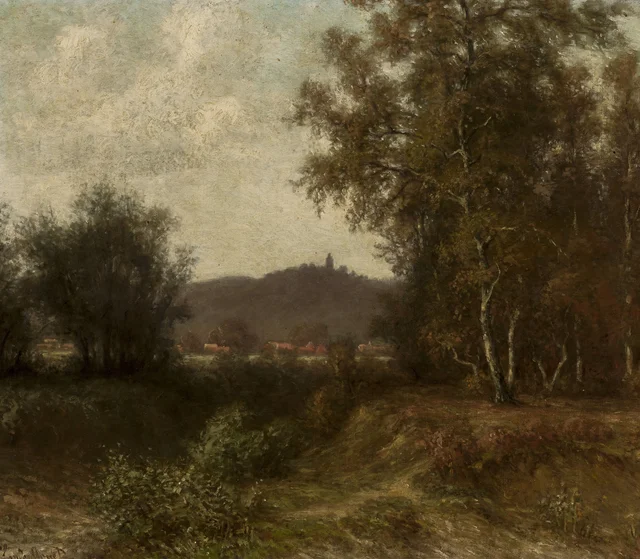 Countryside landscape with trees, Claude Monet