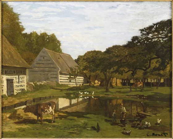 Cour de ferme en Normandie