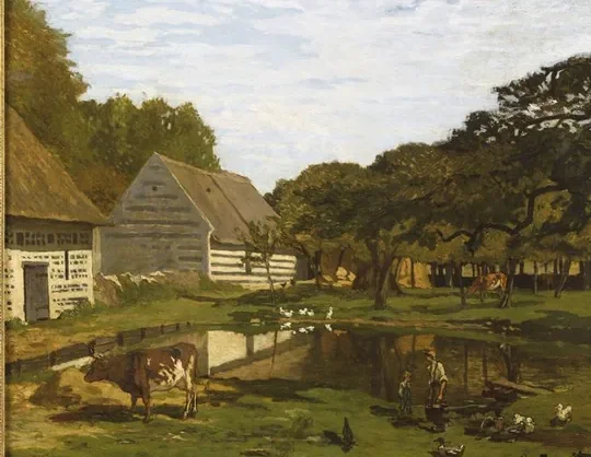 Cour de ferme en Normandie