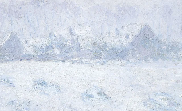 ジヴェルニーの雪の効果