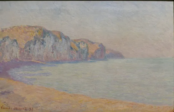 Falaise de Pourville, le matin