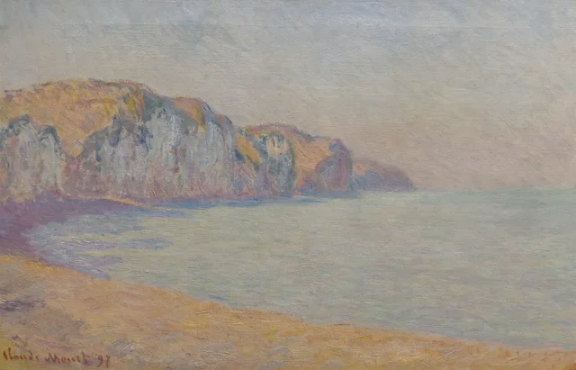 Falaise de Pourville, le matin, Claude Monet